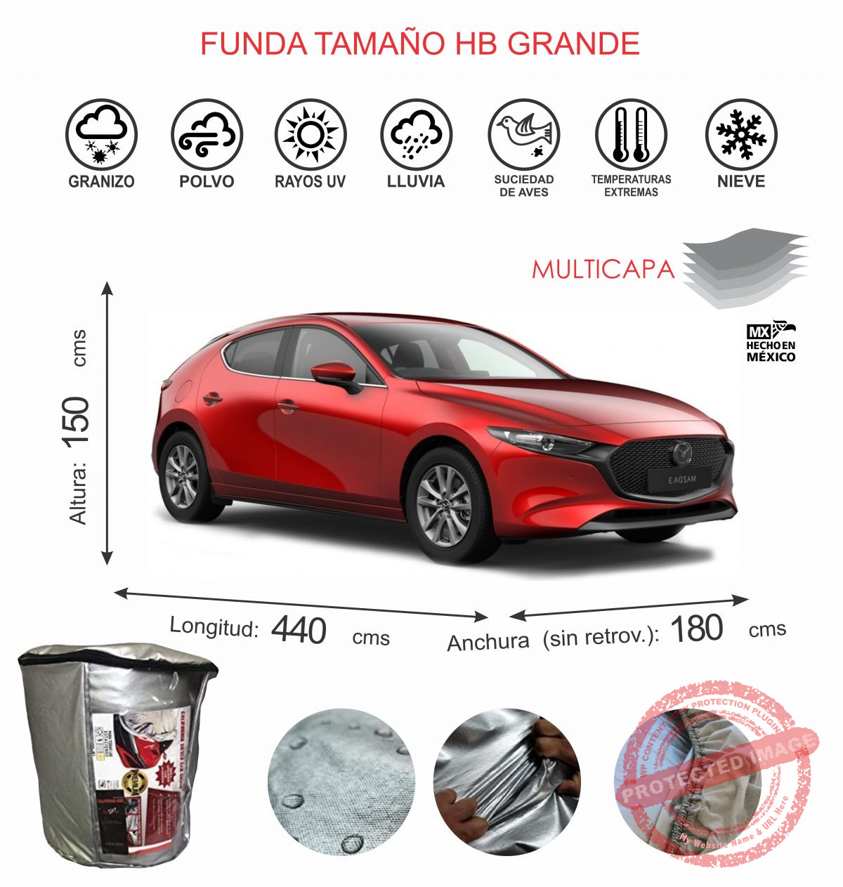 HB GRANDE Funda para Hatchback grande - Imagen 1