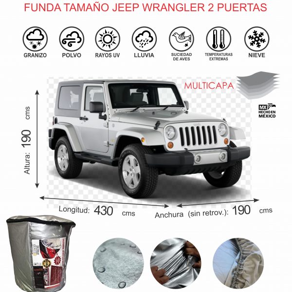Funda para Jeep Wrangler 2 puertas