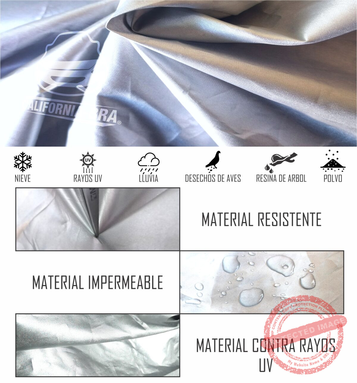 02 PRESUMIR MATERIAL Funda Para Cabina Chica - Imagen 3