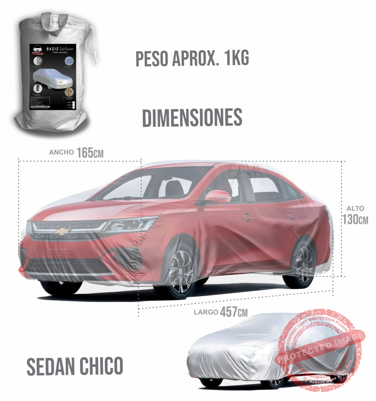 SEDAN CHICO Funda Económica Para Sedán Chico - Imagen 1