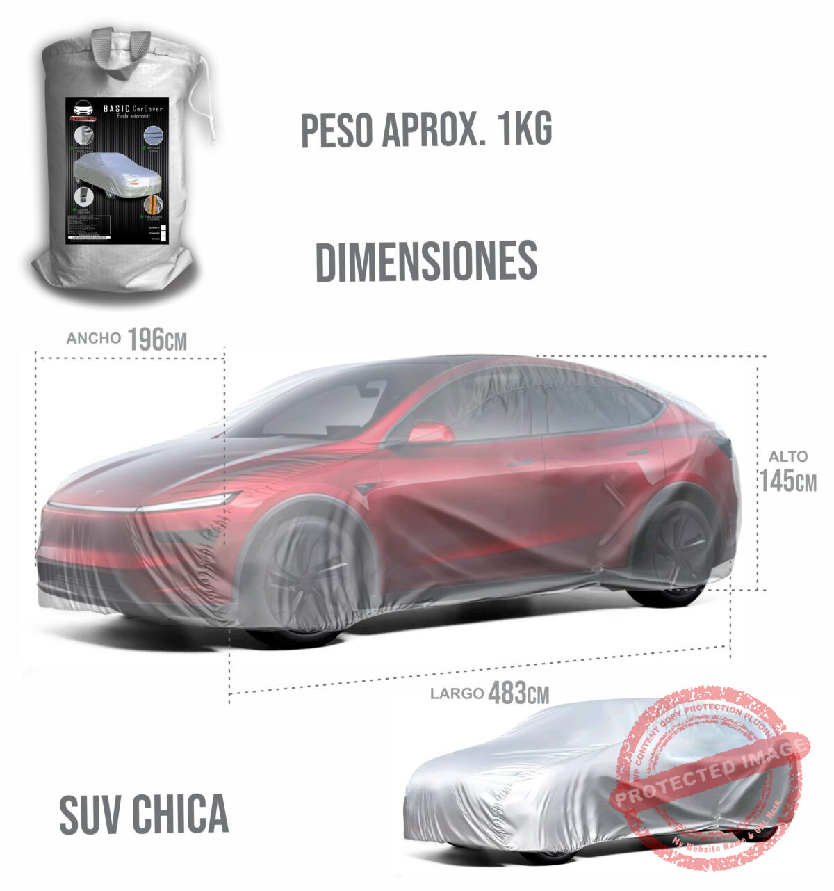 SUV CHICA Funda Económica Para SUV Chica - Imagen 1